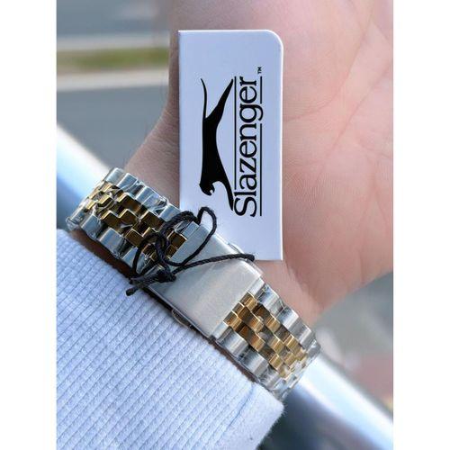 Slazenger İtalyan Tasarım Bileklik Hediyeli 2 Yıl Garantili 10 Atm Çelik Erkek Kol Saat ESL.2574.330