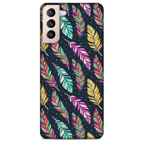 Lopard Samsung Galaxy S21 Plus Uyumlu Kılıf Tüyler (47) Crystal Flex Kılıf