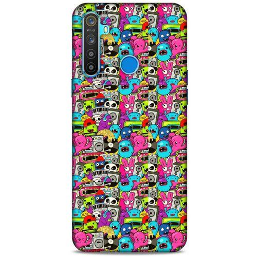 Graffitix (34) Desenli Silikon Kapak Oppo Realme 5i Kılıf