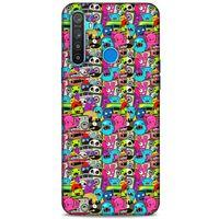 Graffitix (34) Desenli Silikon Kapak Oppo Realme 5i Kılıf