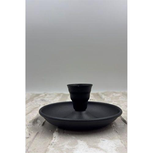 Kulpsuz Metal Nostalji Mumluk & El Şamdanı Kendinden Iğneli Siyah Turna2623-10