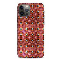 Apple iPhone 12 Pro Kılıf Pastel Renkler (40) Fit Silikon Kılıf Yeşil Kırmızı
