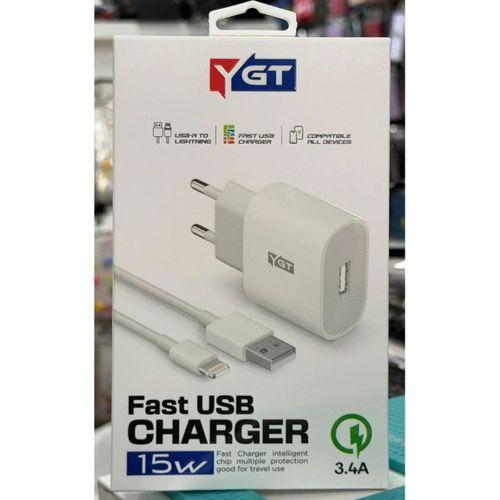 YGT+ 15W İPHONE ŞARJ ALETİ KABLO SET