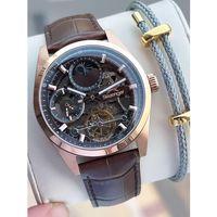 Slazenger Otomatik Seri Mehtap Ve Güneş Kadranlı İtalyan Bileklik Hediyeli Erkek Kol Saat ESL.2559.4