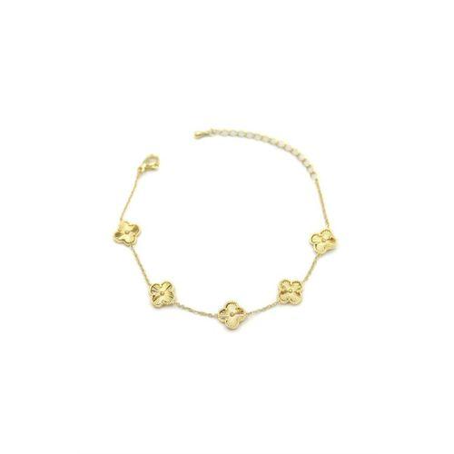 VC Yonca Bileklik - Küçük Boy - Altın