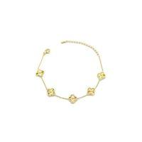 VC Yonca Bileklik - Küçük Boy - Altın