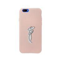 Oppo Realme C2 Madame Desenli Premium Silikonlu Pembe Telefon Kılıfı