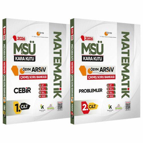 2026 MSÜ MATEMATİK Kara Kutu 1 -2 Cilt ÖSYM Çıkmış Soru Bankası 2li Set Konu Özetli Dijital Çözümlü