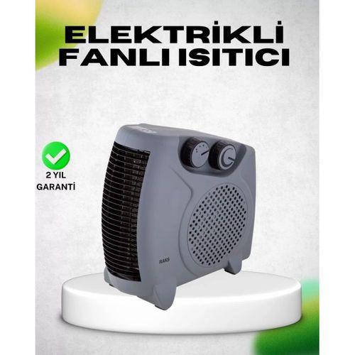 Fanlı Elektrikli Isıtıcı Termostatlı Güvenli Yanmaz Plastik Gövde