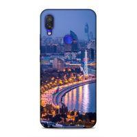 Xiaomi Redmi Note 7 Uyumlu Kılıf Azarbaijan (29) Arka Koruma Kılıfı Akşam Şehir