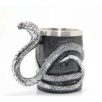 Paslanmaz Çelik Yılan Tasarımlı Kupa Bardak