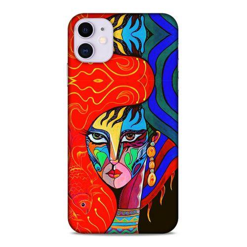 Lopard Apple Iphone 11 Uyumlu Kılıf Sürreal Yüzler ♀ (10) Full Koruma Kılıfı Desenli