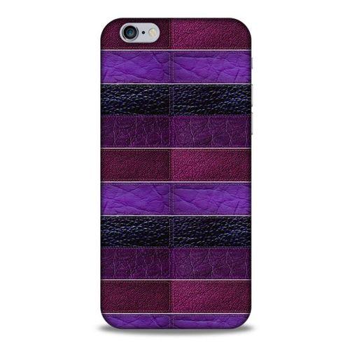 Apple Iphone 6S Kılıf Patchwork (14) Lansman Kılıf Mor Bordo