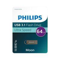 PHILIPS FM64FD165B, 64GB, USB 3.1, Moon, Uzay Grisi, Flash Disk