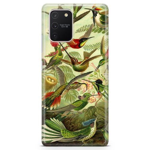 Samsung Galaxy S10 Lite Kılıf Suluboya Trochilus Arka Kapak Koruma Desenli Full Koruyucu