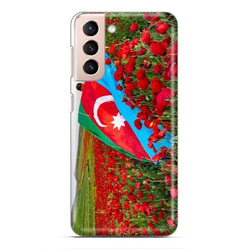 Samsung Galaxy S21 FE Uyumlu Kılıf Azarbaijan (8) Baskılı Kılıf Azərbaycan Lale