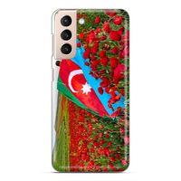 Samsung Galaxy S21 FE Uyumlu Kılıf Azarbaijan (8) Baskılı Kılıf Azərbaycan Lale