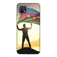 Oppo A15 Uyumlu Kılıf Azarbaijan (3) Kapak Azerbaycan Bayrak