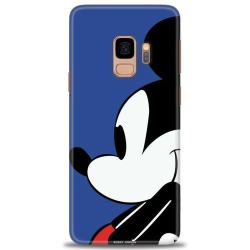 Samsung Galaxy S9 Kılıf HD Baskılı Kılıf - Micky Mouse + Tam Ekran Koruyucu