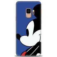 Samsung Galaxy S9 Kılıf HD Baskılı Kılıf - Micky Mouse + Tam Ekran Koruyucu