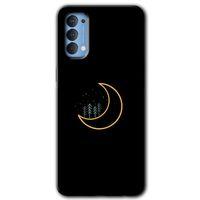 Oppo Reno 4 HD Baskılı Kılıf + 9D Tam Ekran Koruyucu - İyi Geceler