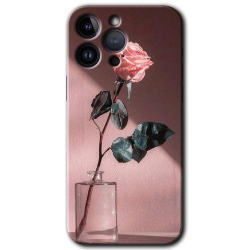 iPhone 14 Pro Max Kılıf HD Desen Baskılı Arka Kapak - Retro Gül