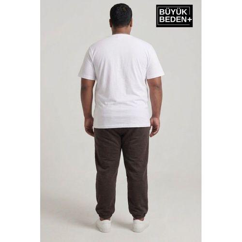 Erkek Büyük Beden Paça Lastikli İki İplik Rahat Kalıp ince Eşofman Altı SPR26BEA951