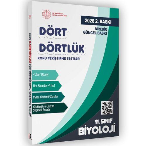 2026 MEBİ-OGM 11  Sınıf Dört Dörtlük Biyoloji Pekiştirme Testi A4 Renkli Soru Bankası BASKI ÜCRETİ