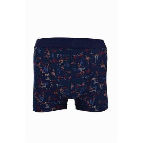Erkek Desenli Likralı Penye 3 Lü Boxer Berrak-4480