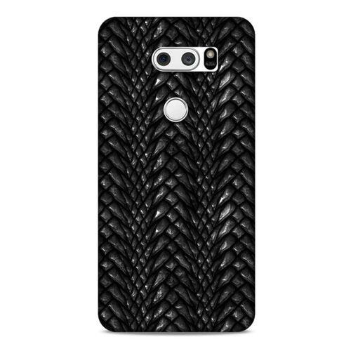 LG K50S Kılıf Dragons (2) Kabı Ejderha Deri Siyah