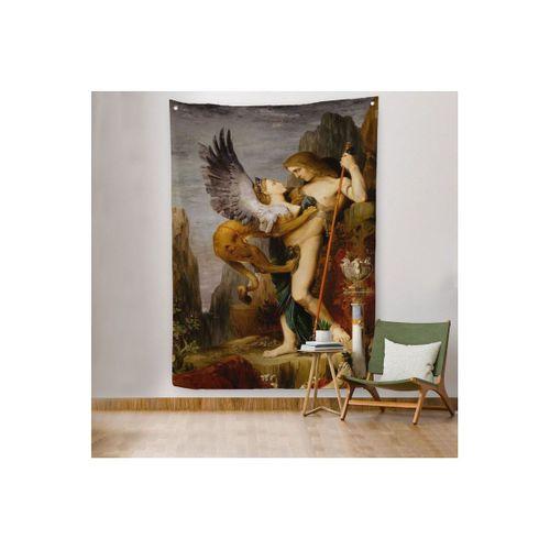 Oidipus ve Sfenks Gustave Moreau Duvar Örtüsü - Halısı-5985