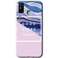 Tecno Spark 6 Go Kılıf HD Desen Baskılı Arka Kapak+Temperli Cam - Good Vibes