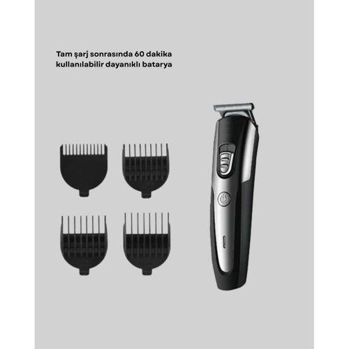 Şarjlı Saç Sakal Kesim Makinesi Detaylı Kesim İçin Hassas Başlıklı