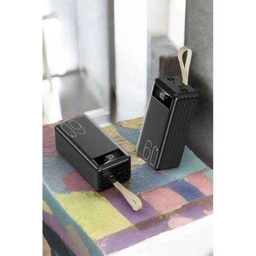 Powerbank 60.000 Mah 4 Portlu Uzun Şarj Süreli Dijital Göstergeli