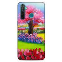 Oppo Realme 5 Pro Kılıf Japonya (40) Fit Silikon Kılıf Japonya Ağaçları