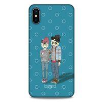 Apple iPhone XS Max Kılıf FunnyMaX (16) Kalın Kılıf Mavi