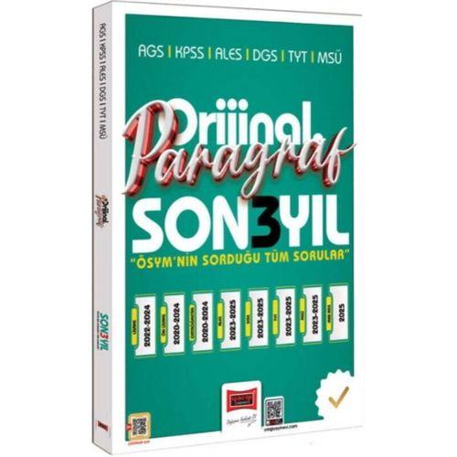 2026 KPSS AGS ALES DGS TYT MSÜ Orijinal Paragraf Son 3 Yıl Çıkmış Sorular Yargı Yayınları