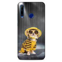 Huawei Honor 20 Lite Kılıf Köpek Kıyafetleri (15) Antişok Kılıf Chihuahua Pijama