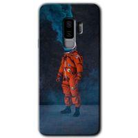 Potkal Hediye Fabrikası Samsung Galaxy S9 Plus Kılıf HD Desen Baskılı Arka Kapak - Smoke Astronot