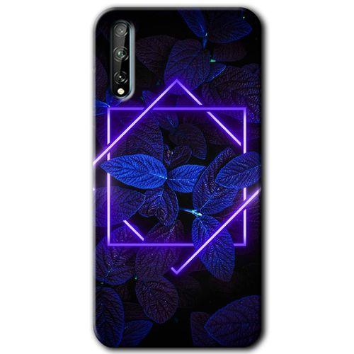 MRCİLETİSİM Huawei P Smart S Kılıf HD Desen Baskılı Arka Kapak + Temperli Cam - Mekanik Yaprak 5
