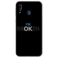 Potkal Hediye Fabrikası Samsung Galaxy M20 HD Baskılı Kılıf + 9D Tam Ekran Koruyucu - Im Broken