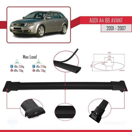 Audi A4 (B6) AVANT 2001-2007 Arası ile uyumlu FLY Model Ara Atkı Tavan Barı SİYAH