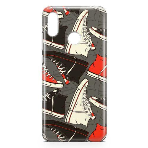 Huawei P Smart 2019 Kılıf Spor Ayakkabılar Arka Kapak Koruma Desenli Full Koruyucu