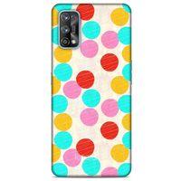 Oppo Realme 7 Pro Kılıf Pastel Renkler (30) Silicone Case Turkuaz Pembe