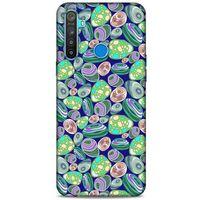 Oppo Realme 5i Kılıf Baskılı Özel Seri Taşlı (15) Antişok Kılıf