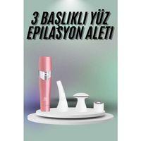 Yüz, Kaş Ve Tüm Vücut Epilasyon Aleti3 Başlıklı Epilatör Tüm Cilt Tiplerine Uygun