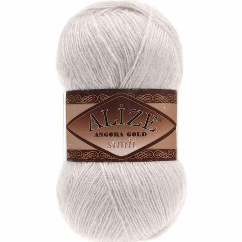 Alize Angora Gold Simli El Örgü İpi 599 Taş Rengi