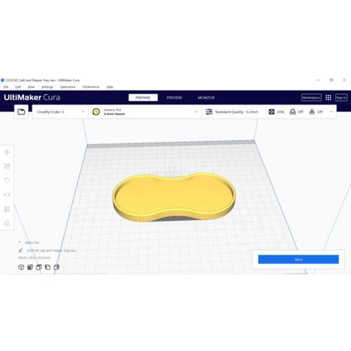 Tuz ve Biber Değirmeni Tepsisi 3D Baskı