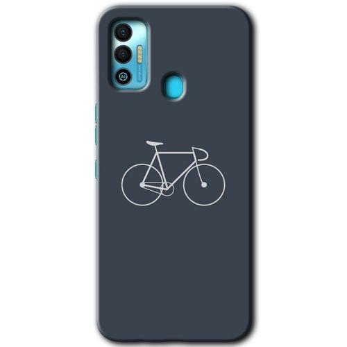 Tecno Spark 7T Kılıf HD Desen Baskılı Arka Kapak - Bike + Kırılmaz Cam