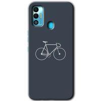 Tecno Spark 7T Kılıf HD Desen Baskılı Arka Kapak - Bike + Kırılmaz Cam